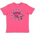 thumbnail image 3 of Inktastic Alaska Girl Forget-me-not Flower Youth T-Shirt, 3 of 5