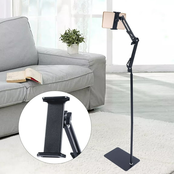 Fichiouy Universal 360° Adjustable Floor Stand Holder for 4-17cm Tablet/ iPad/ Phone