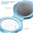 thumbnail image 2 of Shisuyan 2Pcs Travel Mirror Shell Shaped Double Sided Mirror Portable Folding Mirror, 2 of 8
