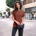 thumbnail image 4 of SUNBS Womens Summer Tops Short Sleeve Sweaters Tunic Tops Dressy Casual Business Shirts, 4 of 8