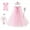 Pink, variant on IBTOM CASTLE Princess Cape Costume Dress Up for Girls Princess Crown Wand Jewellery Sparkling Sequins Tulle Clock Fancy Cosplay Accessories for Halloween Carnival Birthday Party