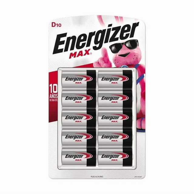 Pila Energizer Max D – Paquete Con 10 Piezas