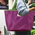 thumbnail image 2 of HHGBAD Portable Shopping Bag, Durable Cloth, Unique Eggplant Design, Eco-friendly Storage Solution, Ideal for Grocery, Picnic, Travel, Foldable and Convenient, 2 of 6