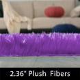 thumbnail image 2 of Latepis Faux Fur Sheepskin Rug Luxury Room Décor for Living Room,Bedroom,Playroom Purple Fur Rug 5x6.7,Fluffy Washable Rug Purple Fur Rug, Rectangle, 2 of 7