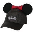 thumbnail image 1 of Minnie Mouse Signature Glitter Cap with 3D Ears and Bow, 1 of 5
