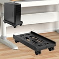 thumbnail image 2 of Bunblic CPU Holder Stand Mobile Computer Tower Stand Versatile Ventilated Mobile CPU Stand Computer Mainframe Bracket for Home Office Black, 2 of 5