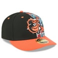 thumbnail image 3 of Men's New Era Black/Orange Baltimore Orioles 2025 MLB Diamond Hero Edition Low Profile 59FIFTY Fitted Hat, 3 of 5