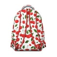thumbnail image 3 of Lightweight School Bag with Aesthetic Cherry Illustration, Cherry Lovers’ Pink Fruit Backpack, Compact Travel Backpack for Commute, 3 of 6