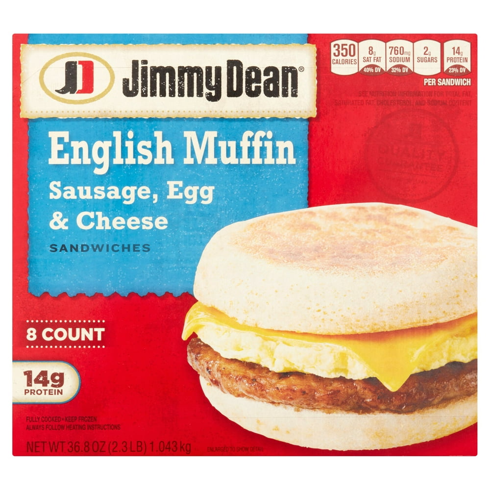 JIMMY DEAN SSG EGG CHS BRKFS SNDWC WRP IN BOX - Walmart.com - Walmart.com