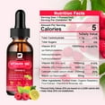 thumbnail image 3 of Vitamin B12 Liquid Drops 10,000 Mcg, Support Immune, Energy & Brain, Vegan Raspberry Flavor, 2 fl oz, 3 of 3