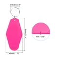 thumbnail image 2 of Unique Bargains Vintage Motel Keychain Blank Hotel Keychains Rhombus Retro Key Tag, Rose Red, 10 Pack, 2 of 7