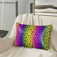 thumbnail image 3 of Bingfone Animal Paw Rainbow Print Satin Pillowcase for Hair - Standard Size with Zipper Silky & Soft Pillow Covers,20x30 inches, 3 of 8
