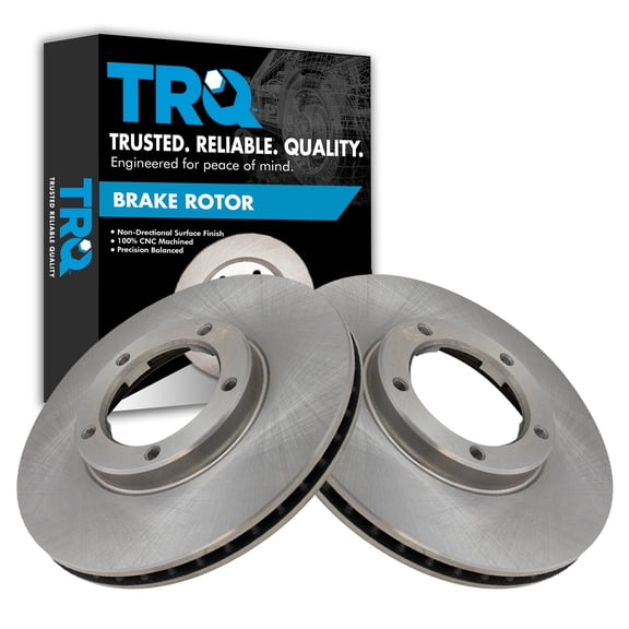 TRQ Front Brake Rotors Set Vented Fits Select 1995-2004 Toyota Tacoma