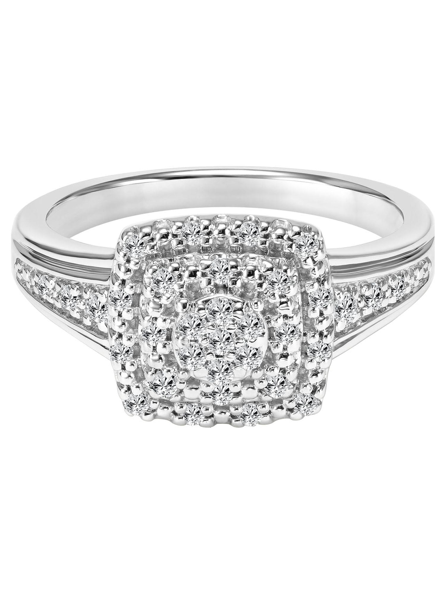 Keepsake 1/3 Carat T.W. Diamond Double Halo 2-Piece Bridal Set