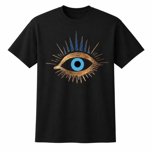 Women’s Evil Eye Graphic T-Shirt, Unisex Classic Fit Crew Neck Tee