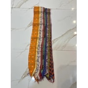 Ethinumatic Patchwork Silk Sari Scarves, Assorted Patchwork Multi Layer, 1-Piece