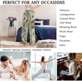 thumbnail image 4 of FREEAMG Chic Pattern Floral Drawstring Lounge Wide Leg Pajama Sleepwear Bottom, 4 of 5
