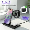 thumbnail image 4 of Charging Station,Wireless Charger,Magnetic Fast Charging Stand Compatible with iPhone 17 16 15 14 13 12 11 Pro Max Plus XS XR X 8, for iWatch 9 8 7 6 5 4 3 2 SE,for AirPods 3 2 Pro, 4 of 12
