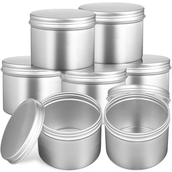 20 Pcs Tin Jar Salve Containers Aluminum Empty Tins Rectangular Storage Jars