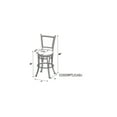 thumbnail image 6 of Linon Macon Bar Stool, Golden Brown, 30 inch Seat Height, 6 of 6