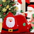 thumbnail image 3 of Bolsa de regalo de Papá Noel de Navidad Bolsas de regalo de tela Bolsas de cordón de Navidad para bolsas de juguetes Decoración de fiesta navideña Zhivalor CPB-SSW689-4, 3 of 5