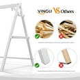 thumbnail image 3 of Zimtown Porch Swing Frame Swing Stand A-Frame 600lbs Wooden White, 4FT, 3 of 10