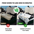 thumbnail image 4 of Golf Cart Seat Covers for 2 Seater,White Daisy Blossom Microfiber Cart Seat Towel Blanket,Spring Graden Floral Butterflies Absorbent Breathable Non Slip Bench Seats Protector for Golf Course 51"x31", 4 of 9