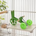 thumbnail image 4 of mdesiwst Parrot Training Bicycle, Funny Parrot Bike Training Toy, Creative Green Parrot Training Bike for Birds Intelligent Development, 4 of 8