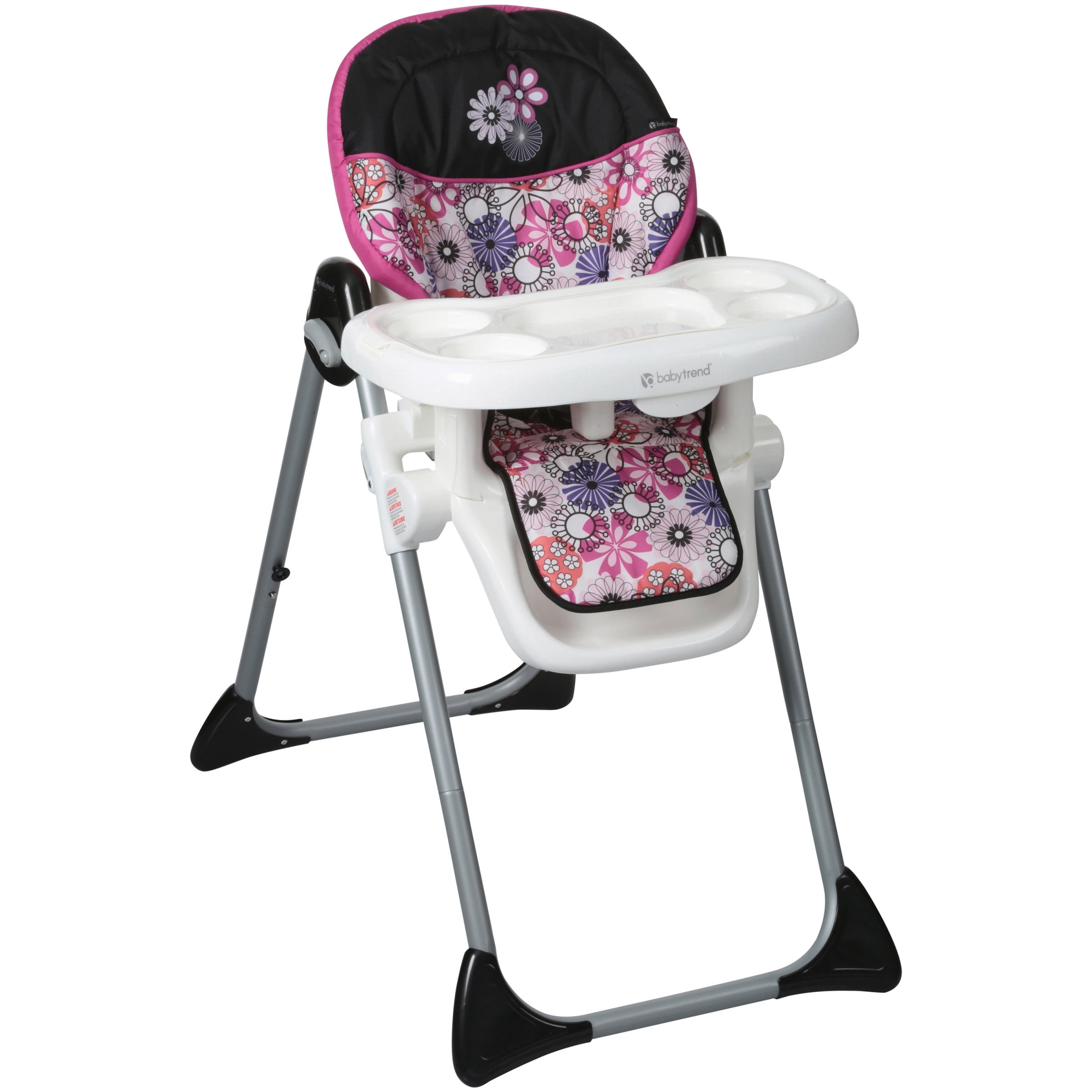 Baby Girl High Chair Infant Dining Seat Feeding Pink Floral Folding Portable New 