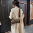 thumbnail image 3 of Canvas Tote Bag, Brown and Black, Small Crossbody Handbag with Double Handle, Casual Everyday Purse, 3 of 9