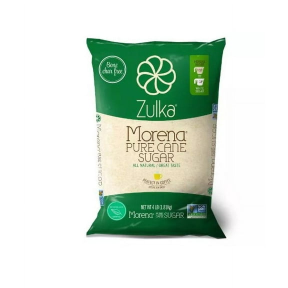 Zulka Morena Pure Cane Sugar, 4lbs - Pack Of 2