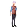 thumbnail image 2 of Muñeco Barbie Fashionista Ken Cabello Morado, 2 of 3