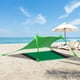 thumbnail image 2 of 1 Juego de tienda de campaña para la playa, refugio para el sol, toldo para la playa, toldo para la playa al aire libre, sombrilla portátil para acampar, toldo con estera de playa, 2 of 7
