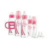 [$5 Savings] Dr. Brown's Baby First Year Transition Options+ Baby Bottles Gift Set, Pink, with Free $5 eGift Card