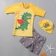 thumbnail image 3 of Odeerbi 1-8 Años Niños Traje de Baño de Entrenamiento Atlético de Tres Piezas Con Conjunto de Gorra de Baño Traje de Baño de Surf de Playa de Verano Ropa de Playa Linda de Dinosaurio, 3 of 3