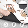 thumbnail image 3 of LAKIMCT Love Sloth Car Mats, Neoprene Front Rear Floor Mats for Cars, Waterproof Anti-Slip Car Floor Mats Full Set, Universal(4 Pcs), 3 of 6