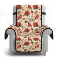 thumbnail image 6 of TSOVTHRID Cardinal Poinsettia Pinecone Print Recliner Covers Recliner Sofa Cover Furniture Protector Recliner Chair Covers with Elastic Strap Washable Dog Couch Recliner Cover for Christmas Decor, 6 of 7