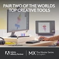 thumbnail image 3 of Logitech MX Master 3S for Mac - Wireless Bluetooth Mouse with Ultra-Fast Scrolling, Ergo, 8K DPI, Quiet Clicks, Track on Glass, Customization, USB-C,, 3 of 13