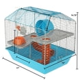 thumbnail image 3 of Two-Level Hamster Cage with Tubes, Hamster Wheel, Bowl and Bottle, 3 of 11