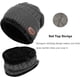 thumbnail image 2 of Gorros/turbantes de mujer Gorro de invierno para niños, gorro con conjunto de bufanda, gorro de punto informal, gorro de punto cálido, gorro con forro polar Ormromra LL-1857-3, 2 of 4