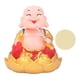 thumbnail image 1 of Bouddha souriant hochant la tête Maitreya, jouet solaire pour tableau de bord de voiture, pour la maison ou le bureau, doré, 1 of 4