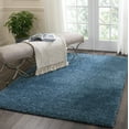 thumbnail image 1 of Malibu Shag Solid Blue Area Rug, 1 of 7