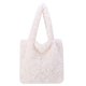thumbnail image 2 of Bolsa con asa superior para mujer de hombro de felpa suave y esponjoso para otoño e invierno (Beige) Tmvgtek Para estrenar, 2 of 5