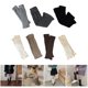 thumbnail image 2 of Cable Knitted Leg Warmers Harajuku Turn Cuff Solid Color Boot Covers Stretchy Footless Calf Socks Streetwear for Women light gray, 2 of 4
