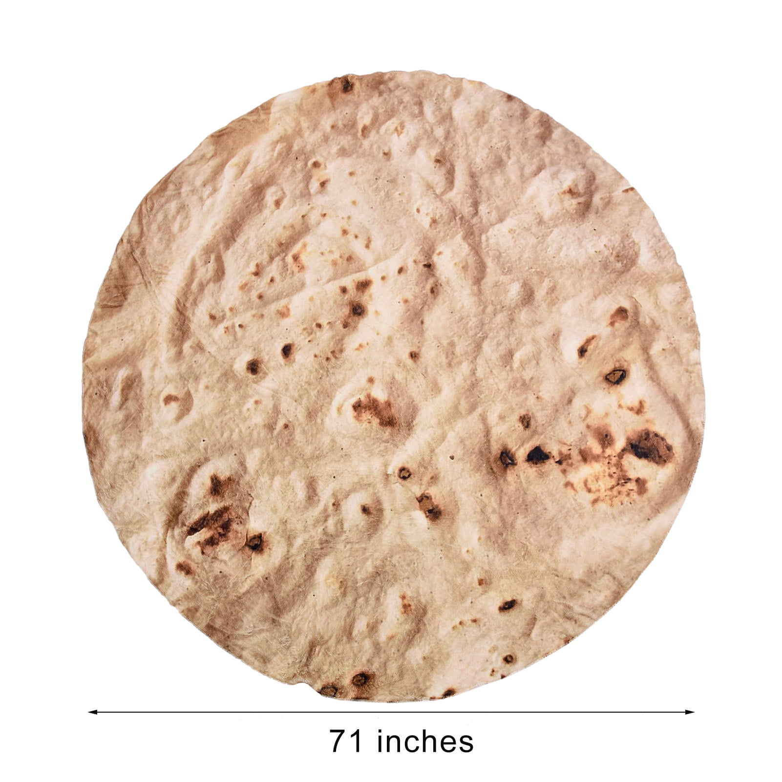 Burritos Tortilla Blanket Realistic Food Throw