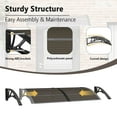 thumbnail image 5 of vidaXL Front Door Canopy, Outdoor Awning for Porch & Patio, 59.1x31.5 Inches, Black, 5 of 7