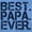 Carolina Blue, variant on Best Papa Ever Worlds Greatest Dad Men's Graphic T Shirt Tees Brisco Brands X