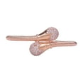 thumbnail image 4 of Ratnavali Jewels Indian Bangle Set CZ Cubic Zirconia Brass Metal Kada Bracelet Jewelry for Women White Rose Gold Tone, 4 of 6