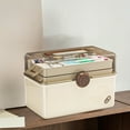 thumbnail image 1 of Komiseup Family Box Household Large Capacity First Aid Kit Large Storage Box With Handle, 1 of 6