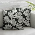 thumbnail image 3 of Chilfamy Vintage Floral Pillow Covers Black Old White Floral Outdoor Decorative Throw Pillow Covers Farmhouse Rustic Pillowcases Cushion Covers for Couch Bedroom Sofa Chair Car White, 3 of 5